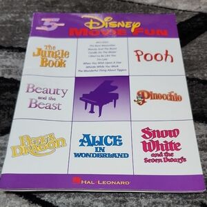 DISNEY MOVIE FUN 1994 FIVE-FINGER PIANO SONGBOOK BY HAL LEONARD